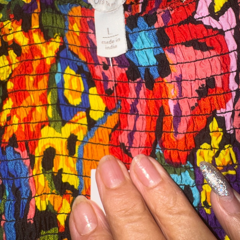 Colorful Abstract Maxi Dress - Picture 2 of 6